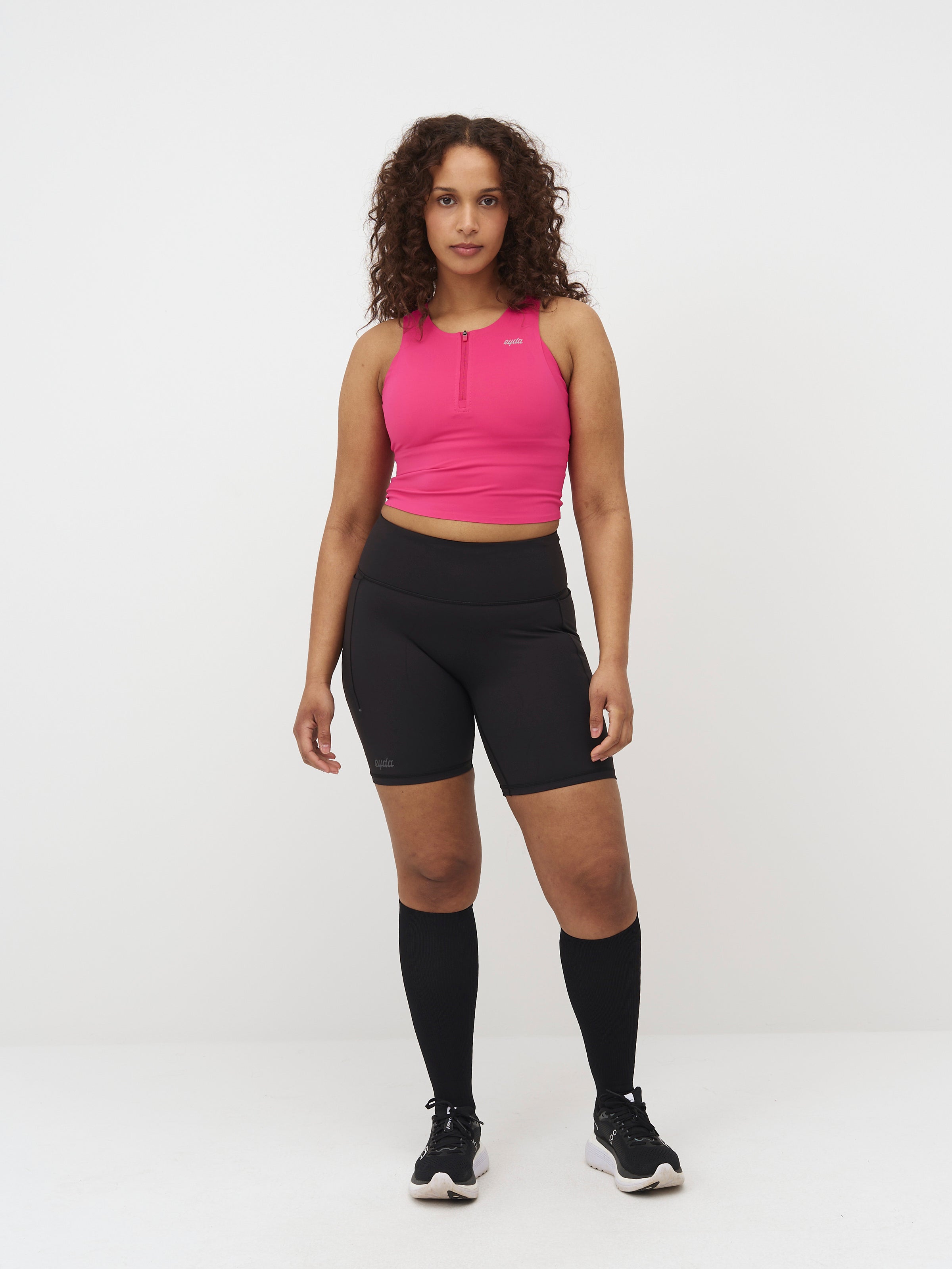 Isa Compression Race Crop Top