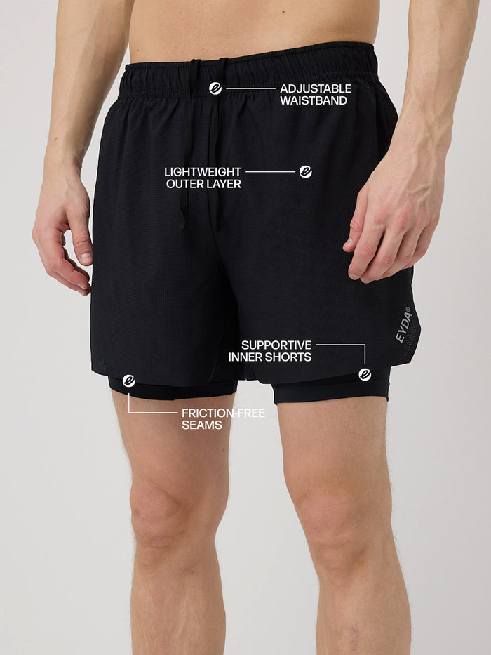 Miles 2-in-1 Running Shorts 5"